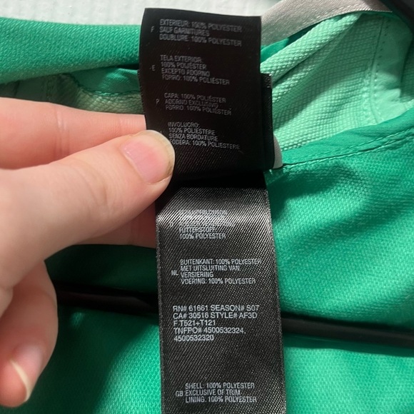 The North Face Flight Series Windbreaker Jacket Lightweight Full Zipper Green S - Picture 5 of 6